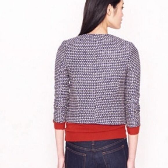 J. Crew Womens Woven Silk Blend Tweed Blazer Jacket Size 4 #96539 - Picture 4 of 11